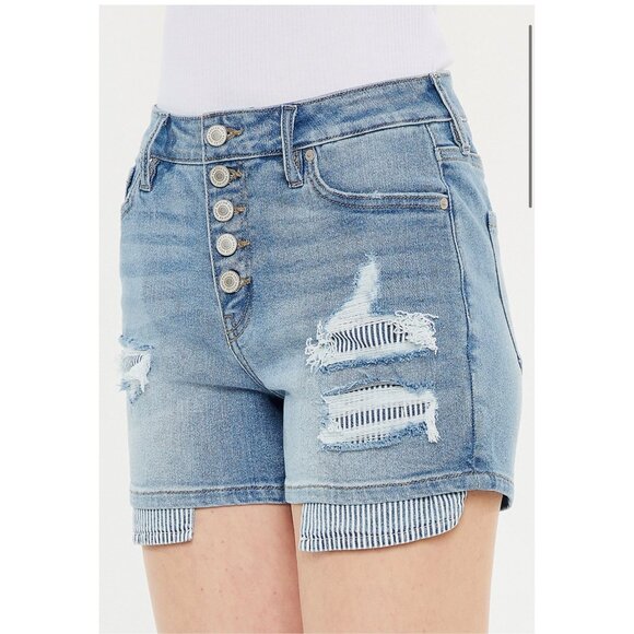 KanCan High Rise Button Fly 3.5in Shorts Size 32 - Picture 1 of 11